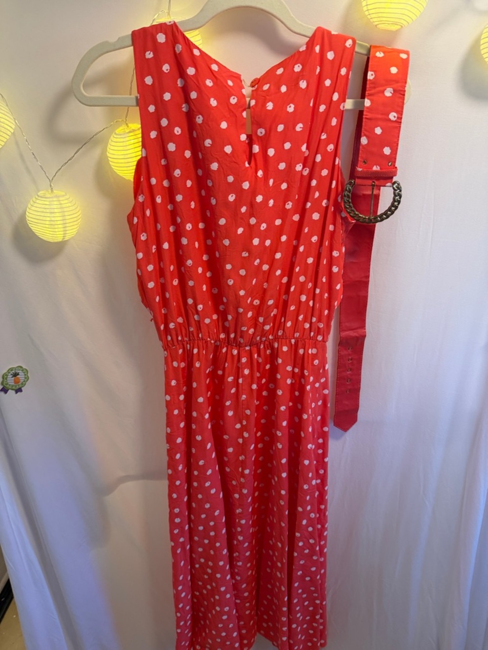 Sheri Martin Red Polka Dot Maxi Dress - Picture 2 of 5